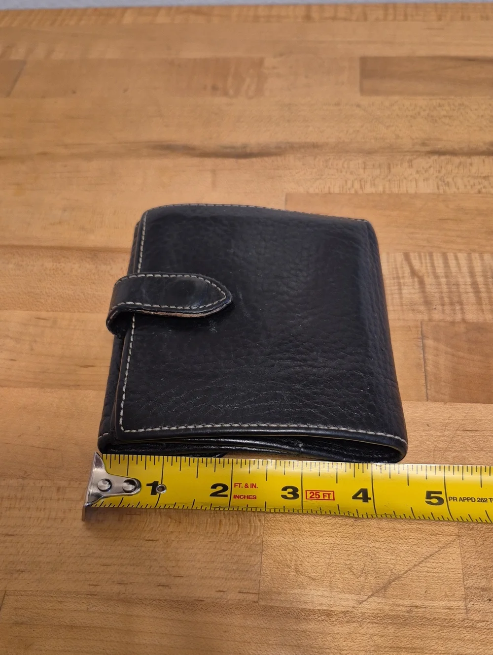 Dooney & Bourke 1975 Black Soft Leather Wallet Single Fold & Pouch